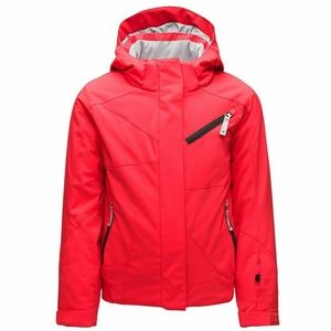 Spyder Lola Ski Jacket, girls size 12. Hibiscus/hibiscus/black. Good condition.